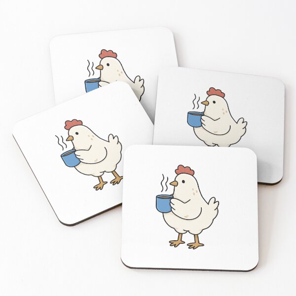 Item preview, Hen with Coffee designed and sold by Hillow Illustration.
