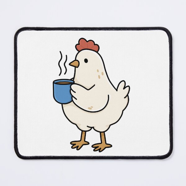 Item preview, Hen with Coffee designed and sold by Hillow Illustration.