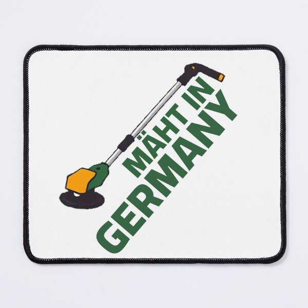 Item preview, Lawn trimmer mowing lawns - Mows in Germany designed and sold by FoxyS.