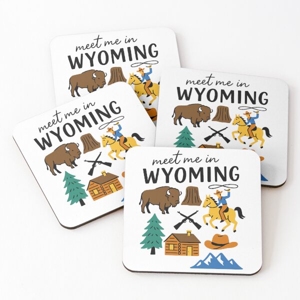 Item preview, Meet Me In Wyoming with Icons designed and sold by Pink Pineapple Works.