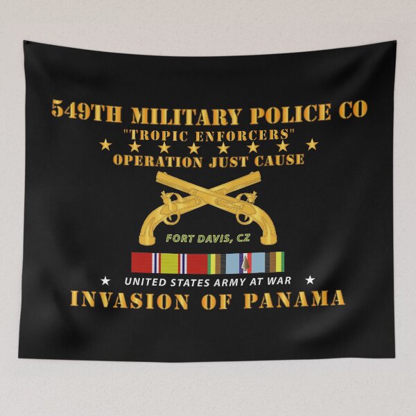 Item preview, Just Cause - 549th Military Police Co - Ft Davis, CZ w Svc Ribbons designed and sold by Military Insignia Products.