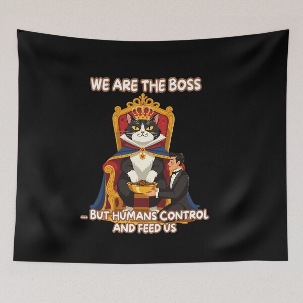 Item preview, Cat Royalty – Who Really Owns the House? designed and sold by plastic2021.