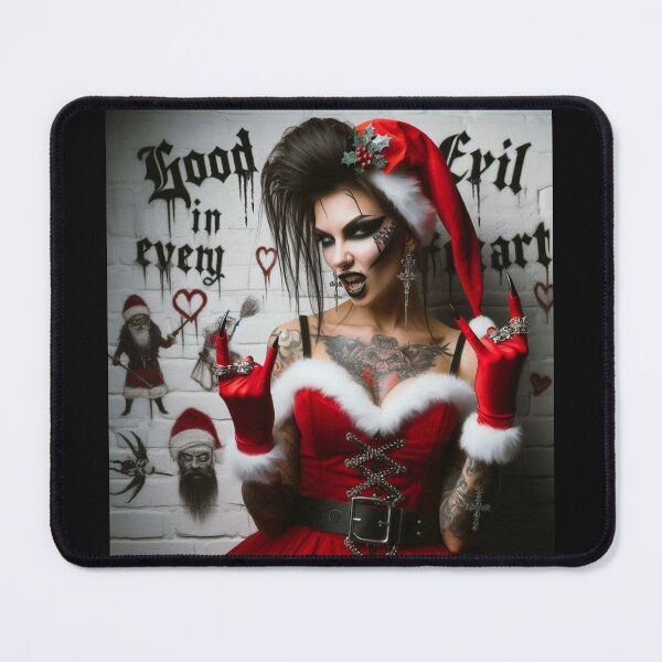 Item preview, Gothic Rocker Santa Tattoo Gesture designed and sold by Voodoo Store Paranormal Collections.