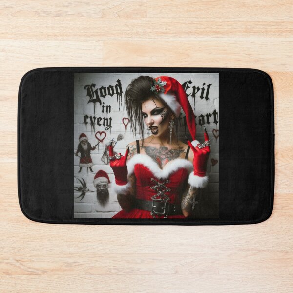 Item preview, Gothic Rocker Santa Tattoo Gesture designed and sold by Voodoo Store Paranormal Collections.
