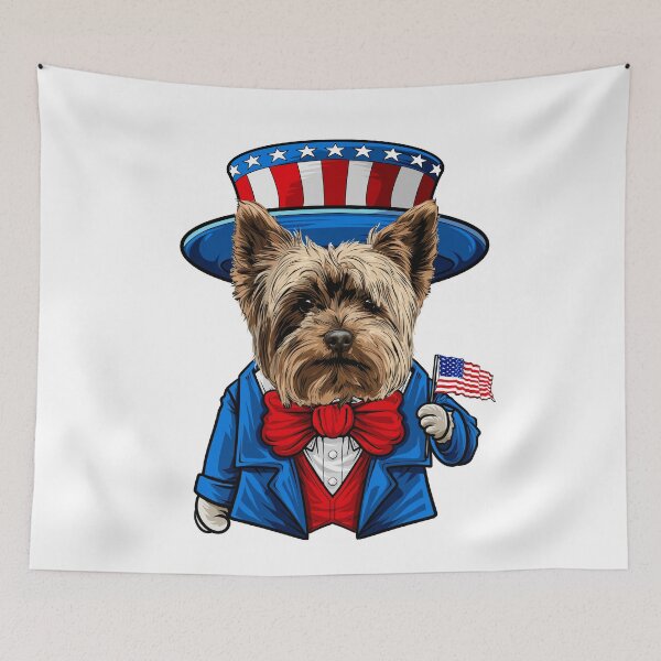 Item preview, Yorkshire Terrier Dog 4th of July designed and sold by whyitsme.
