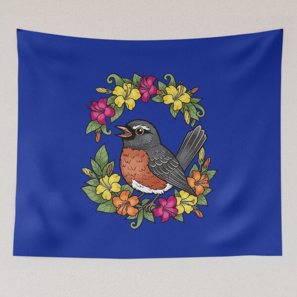 Item preview, Sweet Connecticut Bird With Mirabilis designed and sold by taiche.