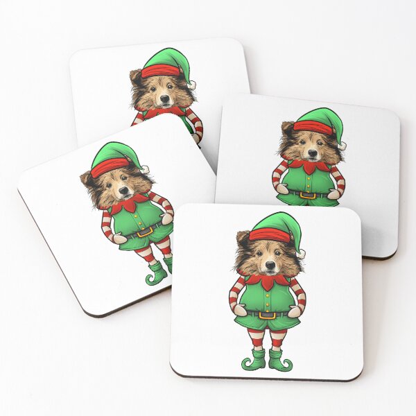 Item preview, Funny Christmas Elf Shetland Sheepdog  designed and sold by whyitsme.
