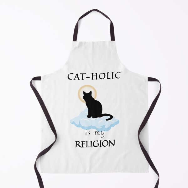 Item preview, CAT-HOLIC IS MY RELIGION Funny Cat Meme designed and sold by FankyPanky.