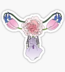 Flower Uterus (Colored) Sticker