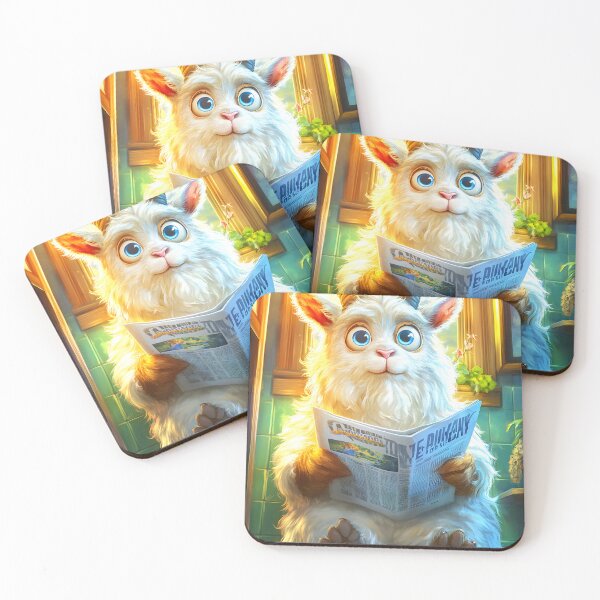 Item preview, Goat Charming Sunlit Bathroom Reading Scene designed and sold by TorbenKuhano.