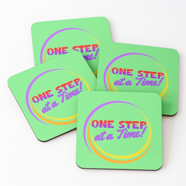 Item preview, One Step at a Time Motivational Typography Design designed and sold by Chillspire.