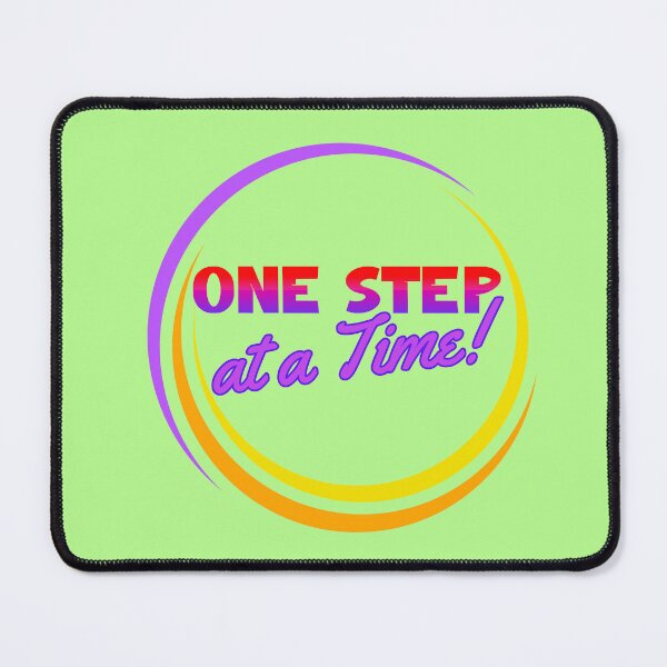 Item preview, One Step at a Time Motivational Typography Design designed and sold by Chillspire.