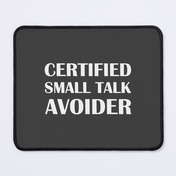 Item preview, Certified Small Talk Avoider / Introvert Joke Funny T-Shirt Label designed and sold by introvertvibes.