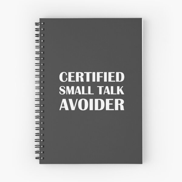 Item preview, Certified Small Talk Avoider / Introvert Joke Funny T-Shirt Label designed and sold by introvertvibes.