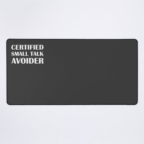 Item preview, Certified Small Talk Avoider / Introvert Joke Funny T-Shirt Label designed and sold by introvertvibes.