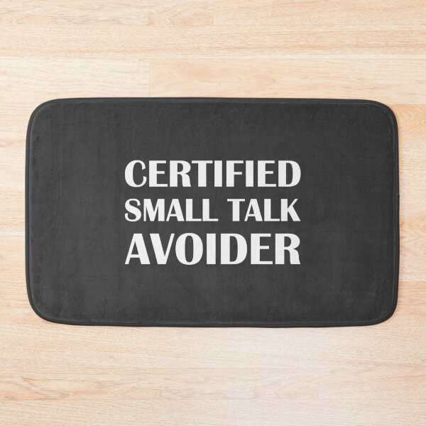 Item preview, Certified Small Talk Avoider / Introvert Joke Funny T-Shirt Label designed and sold by introvertvibes.