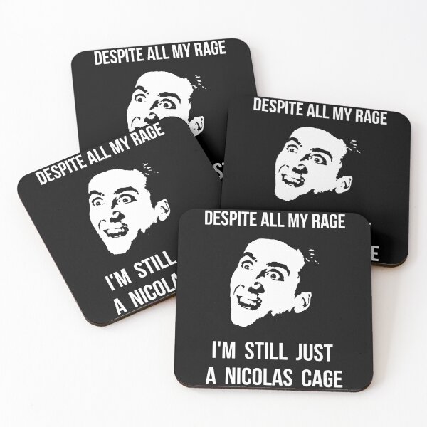Item preview, Nicolas Cage Mug Despite All My Rage Meme designed and sold by BancaJone.
