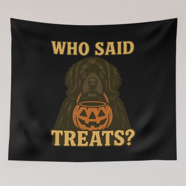 Item preview, Newfoundland Halloween Who Said Treats Pumpkin Witch Costume Mom Dad Kids designed and sold by FurryHavenPH.