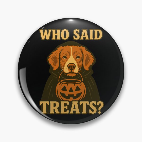 Item preview, Nova Scotia Duck Tolling Retriever Toller Halloween Who Said Treats Pumpkin Witch Costume Mom Dad Kids designed and sold by FurryHavenPH.