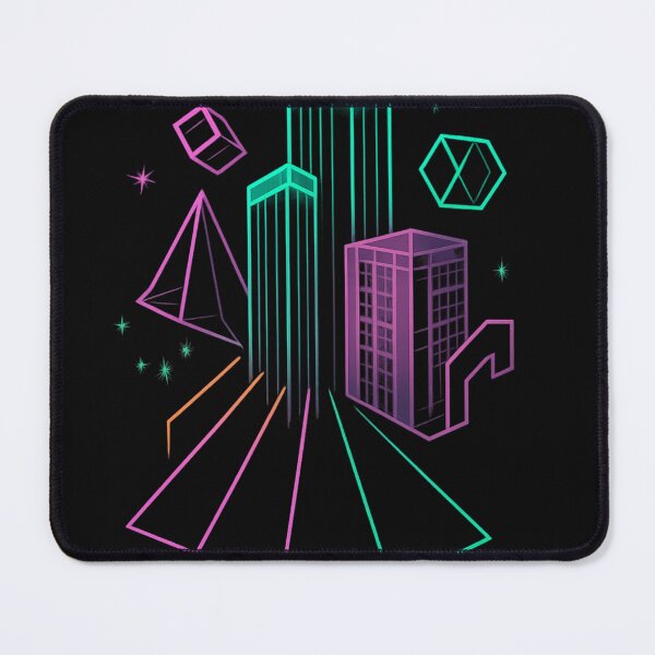 Item preview, Isolated neon abstract geometry and architecture design  designed and sold by optimusprime39.