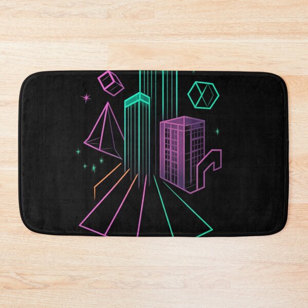 Item preview, Isolated neon abstract geometry and architecture design  designed and sold by optimusprime39.