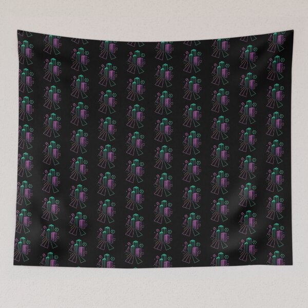 Item preview, Isolated neon abstract geometry and architecture design  designed and sold by optimusprime39.
