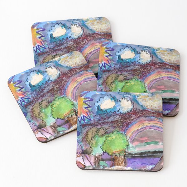 Item preview, Rainbow and Mountain Painting designed and sold by WAE Center.
