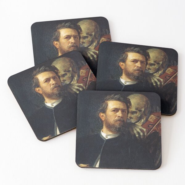 Item preview, Self-Portrait with Death Playing the Fiddle | Arnold Böcklin designed and sold by LaMadeleine.