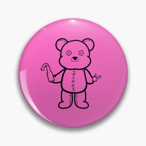 Item preview, Rebel Teddy Bear with Molotov – Outline Art designed and sold by SmolSwaz.