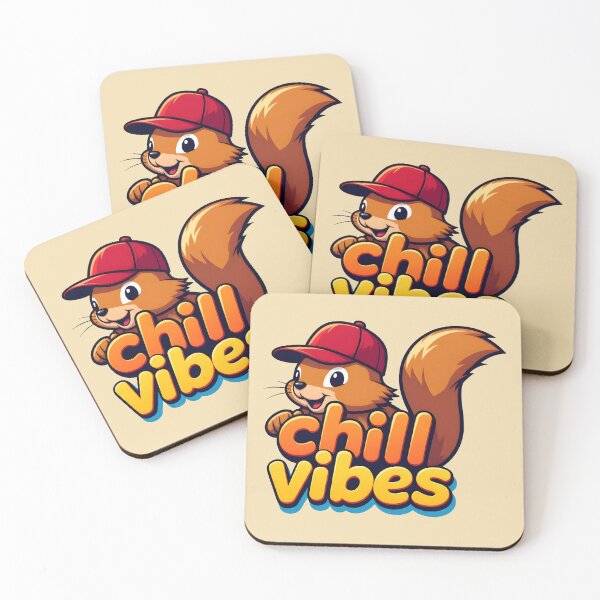 Item preview, Chill Vibes Squirrel Mascot Logo designed and sold by dreephic22.