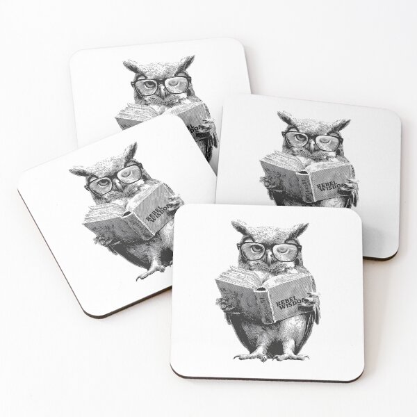 Item preview, Banksy Reading Owl with Glasses - Rebel Wisdom  designed and sold by hamishby.