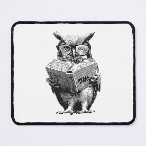 Item preview, Banksy Reading Owl with Glasses - Rebel Wisdom designed and sold by hamishby.