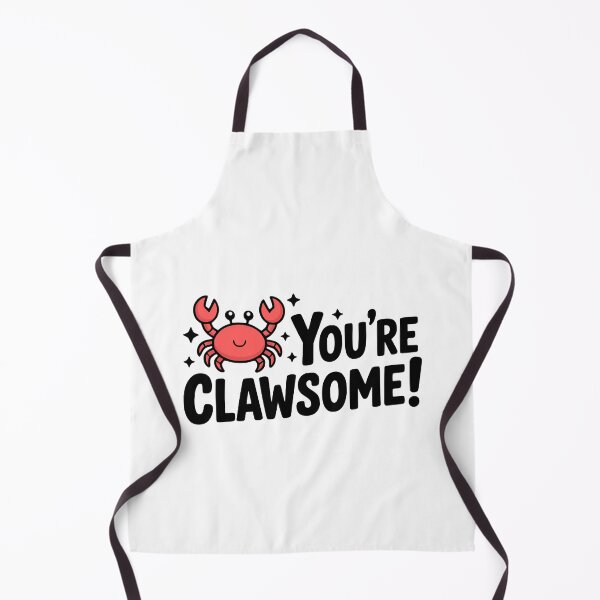 Item preview, You're Clawsome! Cute Crab Pun designed and sold by PMCreative.