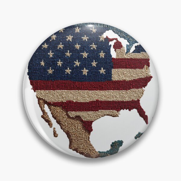 Item preview, Map of America cross stitch designed and sold by Proyava.Art.
