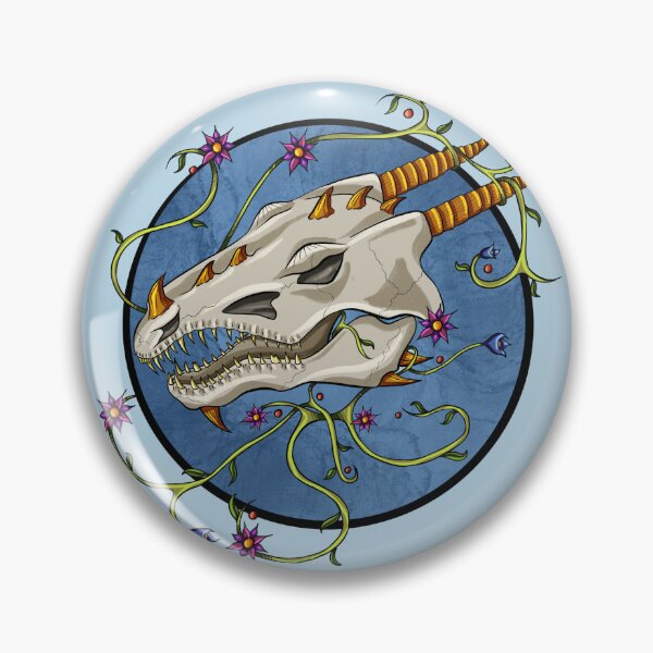 Item preview, Ornate Floral Dragon Skull designed and sold by GStouderArt.