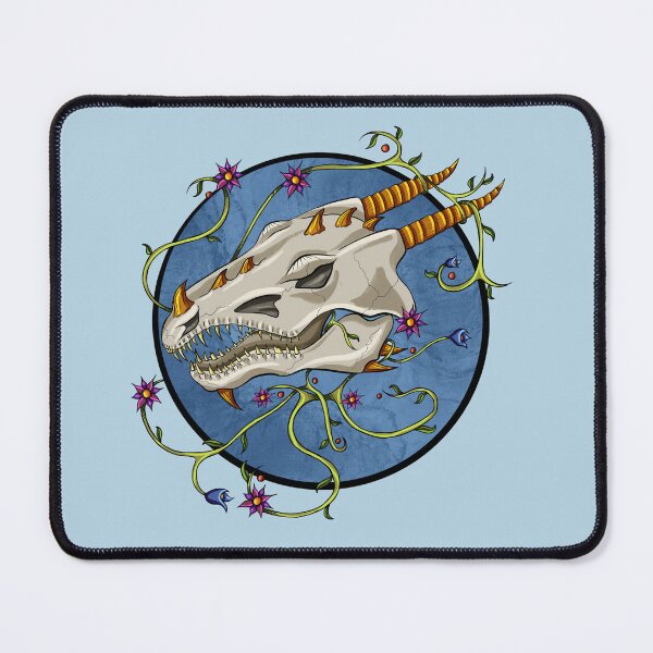 Item preview, Ornate Floral Dragon Skull designed and sold by GStouderArt.