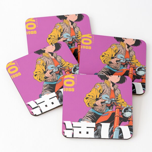 Item preview, Copy of Anime Biker Girl — Neon City Motorcycle Poster 3 designed and sold by RetroGenesis.