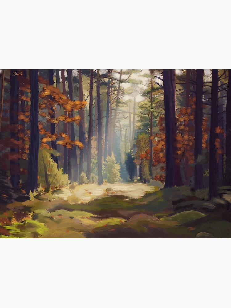 Thumbnail 2 of 2, Greeting Card, Autumn Forest designed and sold by junipurple.