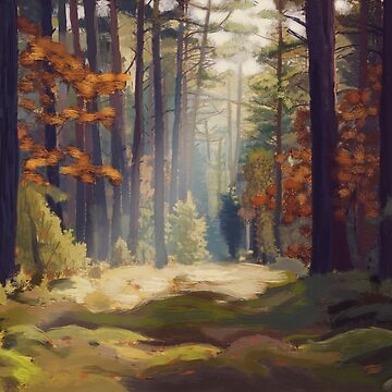 Artwork thumbnail, Autumn Forest by Juniper's Art
