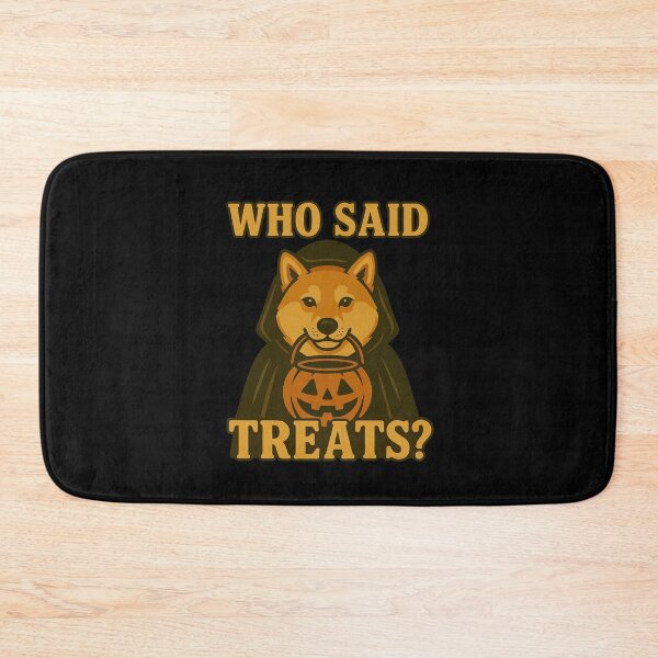 Artikelvorschau, Shiba Inu Halloween Who Said Treats Kürbis Hexenkostüm Mama Papa Kinder entworfen und verkauft von FurryHavenPH.
