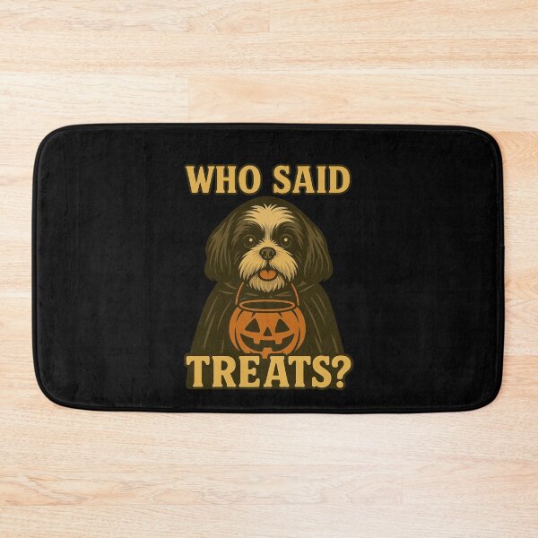 Item preview, Shih Tzu Halloween Who Said Treats Pumpkin Witch Costume Mom Dad Kids designed and sold by FurryHavenPH.