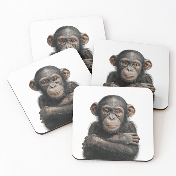 Item preview, Adorable Baby Chimpanzee for Cute Chimpanzee lovers designed and sold by LazyOwlStore.