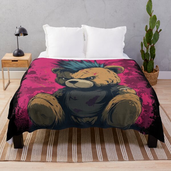 Item preview, Cute Punk Teddy Bear designed and sold by drizzd.