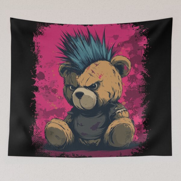 Item preview, Cute Punk Teddy Bear designed and sold by drizzd.