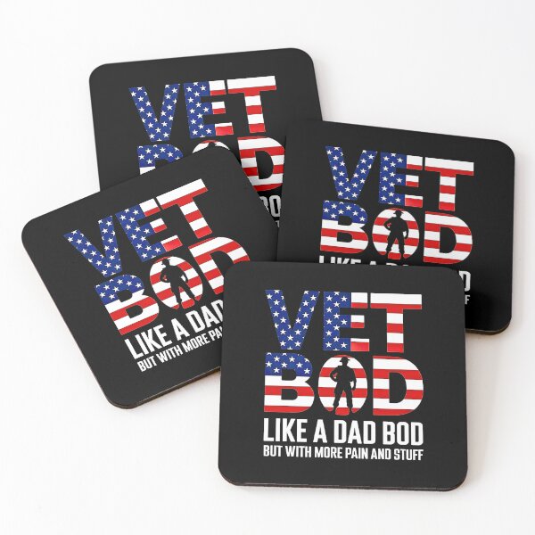 Item preview, Vet Bod Like Dad Bod But With More Pain Veteran Gift funny military dad American flag designed and sold by URGlden.