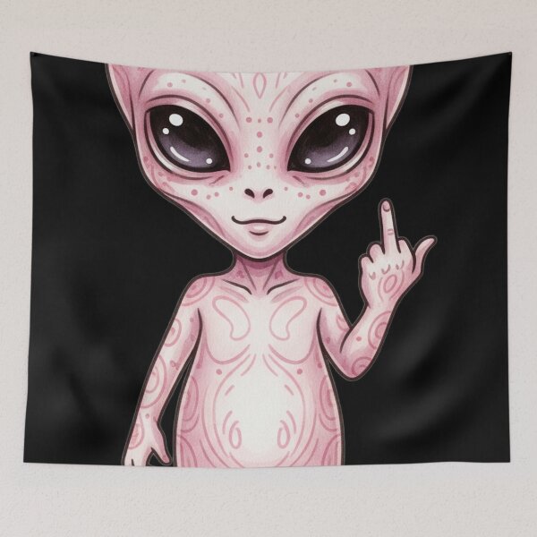 Item preview, Alien middle finger designed and sold by 4rtistcDrift.