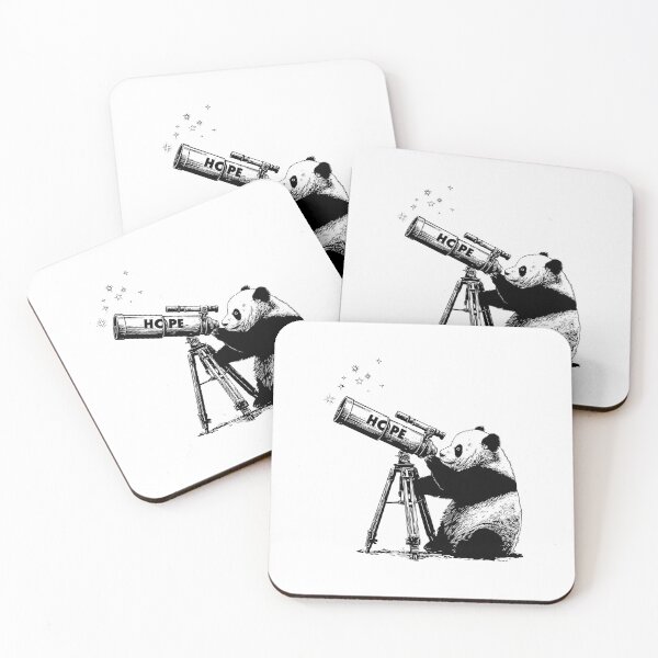 Item preview, Banksy Panda with Telescope - Gazing at Hope designed and sold by hamishby.