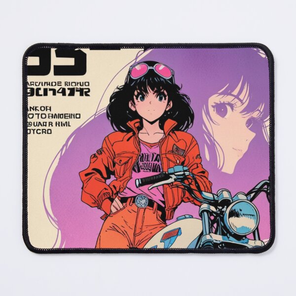 Item preview, Copy of Anime Biker Girl — Neon City Motorcycle Poster 4 designed and sold by RetroGenesis.