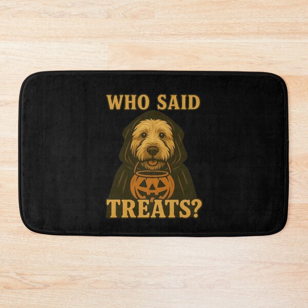 Item preview, Soft Coated Wheaten Terrier Halloween Who Said Treats Pumpkin Witch Costume Mom Dad Kids designed and sold by FurryHavenPH.