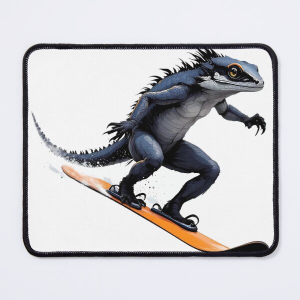 Item preview, A lizard skiing designed and sold by DOG DESIGN.